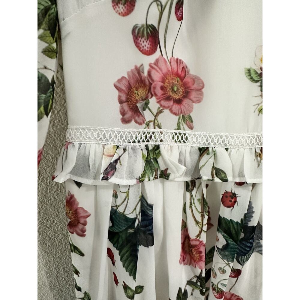 TED BAKER LONDON Maryam Oracle Long Sleeve Dress Floral Multi Size 4 $329 NEW - Picture 10 of 14